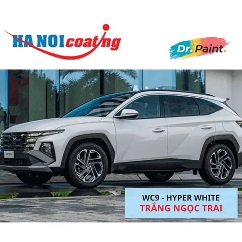 Bình Xịt Xóa Vết Xước Xe HYUNDAI TUCSON Màu TRẮNG NGỌC TRAI Code WC9 - HYPER WHITE chính hãng DR.PAINT