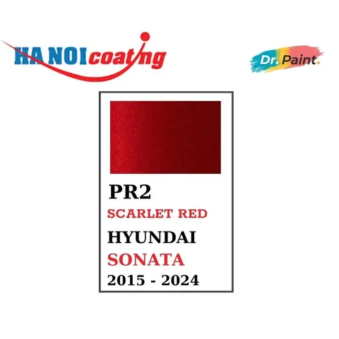 Sơn Xịt Xóa Vết Xước cho xe HYUNDAI SONATA Màu ĐỎ ÁNH KIM Code PR2 - SCARLET RED chính hãng DR.PAINT