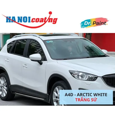Bình sơn Xịt Xóa Vết Xước xe Ô tô MAZDA CX-5 Màu TRẮNG SỨ Code A4D - ARCTIC WHITE chính hãng DR.PAINT