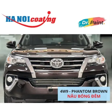 Bình sơn Xịt Xóa Vết Xước Xe Ô tô TOYOTA FORTUNER Màu NÂU BÓNG ĐÊM code 4W9 - PHANTOM BROWN chính hãng DR.PAINT