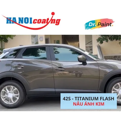 Bình sơn Xịt Xóa Vết Xước Xe Ô tô MAZDA CX-3 Màu NÂU ÁNH KIM code 42S - TITANIUM FLASH chính hãng DR.PAINT