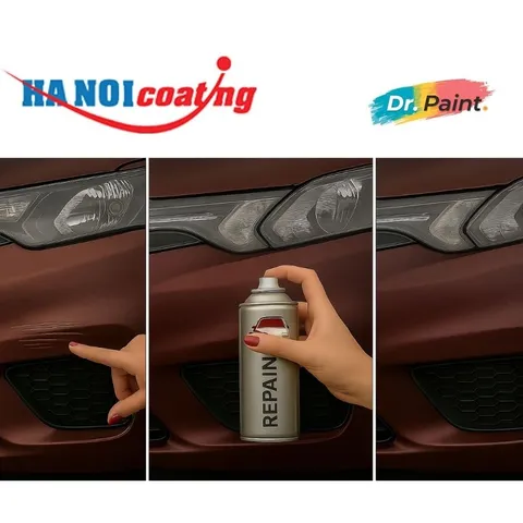 Sơn Xịt Xóa Vết Xước cho xe SUZUKI XL7 Màu ĐỎ ĐẬM Code ZLL - BURGUNDY RED chính hãng DR.PAINT