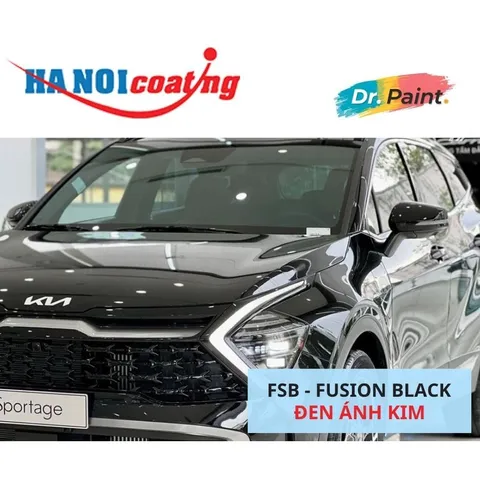 Bình sơn Xịt Xóa Vết Xước Xe Ô tô KIA SPORTAGE Màu ĐEN ÁNH KIM Code FSB - FUSION BLACK chính hãng DR.PAINT