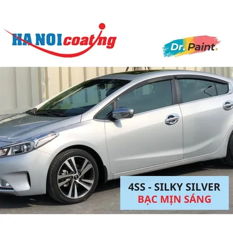 Bình sơn Xịt Xóa Vết Xước Xe Ô tô KIA CERATO Màu BẠC MỊN SÁNG Code 4SS - SILKY SILVER chính hãng DR.PAINT