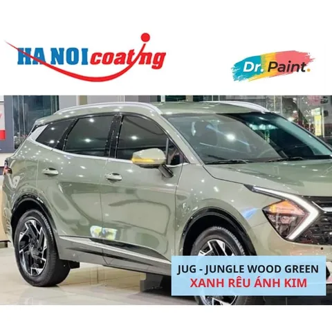 Sơn Xịt Xóa Vết Xước cho xe KIA SPORTAGE Màu XANH RÊU ÁNH KIM code JUG - JUNGLE WOOD GREEN chính hãng DR.PAINT