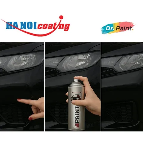Sơn Xịt Xóa Vết Xước cho xe TOYOTA CAMRY màu ĐEN ÁNH KIM mã màu 209 - NIGHT TIME BLACK chính hãng DR.PAINT