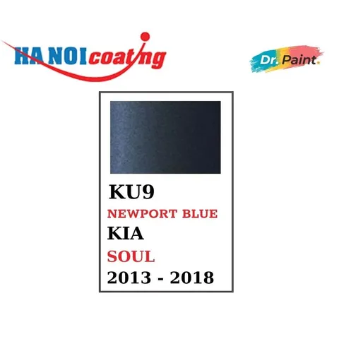 Bình Sơn Xịt Xóa Vết Xước Xe Ô tô KIA SOUL Màu XANH ĐEN PHONG CÁCH Code KU9 - NEWPORT BLUE chính hãng DR.PAINT