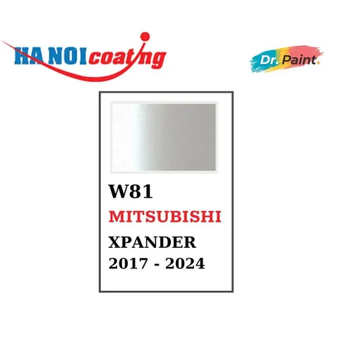 COMBO 2 Bình Xịt Xóa Vết Xước Xe MITSUBISHI XPANDER Màu TRẮNG NGỌC TRAI code W81 - WHITE PEARL chính hãng DR.PAINT