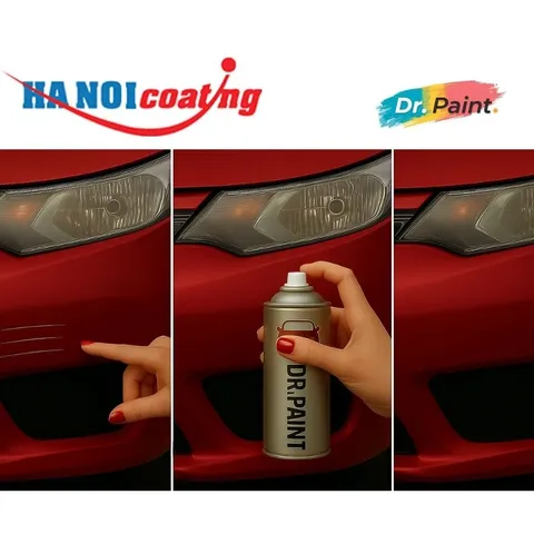 Sơn Xịt Xóa Vết Xước cho xe TOYOTA RAIZE Màu ĐỎ THẮM Code R40 - RED PASSION chính hãng DR.PAINT