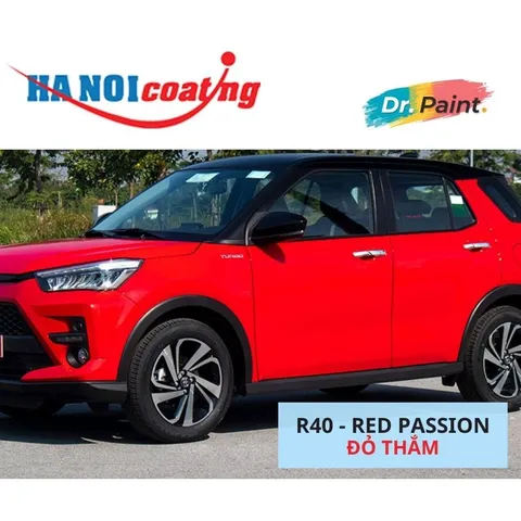 Sơn Xịt Xóa Vết Xước cho xe TOYOTA RAIZE Màu ĐỎ THẮM Code R40 - RED PASSION chính hãng DR.PAINT