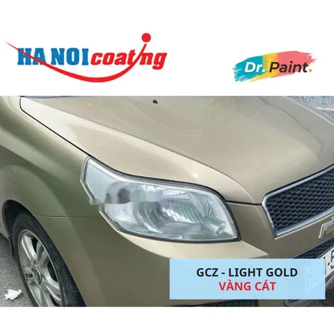 Bình sơn Xịt Xóa Vết Xước Xe Ô tô CHEVROLET AVEO Màu VÀNG CÁT Code GCZ - LIGHT GOLD chính hãng DR.PAINT