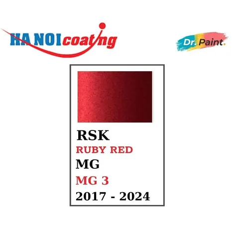 Bình sơn Xịt Xóa Vết Xước Xe Ô tô MG 3 Màu ĐỎ ÁNH KIM Code RSK - RUBY RED chính hãng DR.PAINT