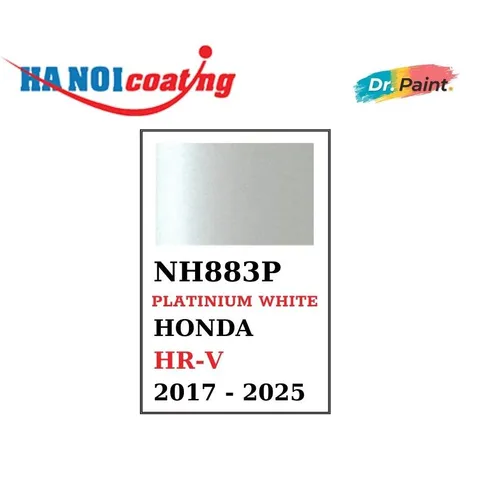 Bình Xịt Sơn Xóa Vết Xước Xe HONDA HR-V Màu TRẮNG NGỌC TRAI code NH883P - PLATINUM WHITE chính hãng DR.PAINT