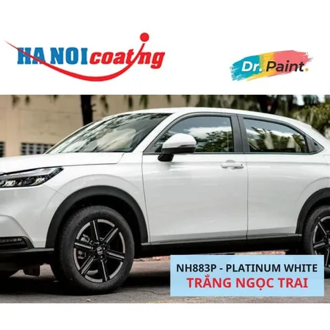 Bình Xịt Sơn Xóa Vết Xước Xe HONDA HR-V Màu TRẮNG NGỌC TRAI code NH883P - PLATINUM WHITE chính hãng DR.PAINT
