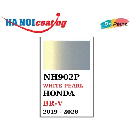 Bình Xịt Sơn Xóa Vết Xước Xe HONDA BR-V Màu TRẮNG BẠC ÁNH VÀNG code NH902P - WHITE PEARL chính hãng DR.PAINT