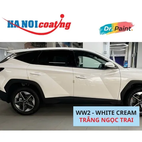 Bình Xịt Xóa Vết Xước Xe HYUNDAI TUCSON Màu TRẮNG NGỌC TRAI code WW2 - WHITE CREAM chính hãng DR.PAINT