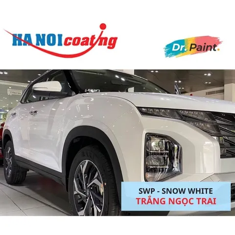 Bình Xịt Xóa Vết Xước Xe HYUNDAI CRETA Màu TRẮNG NGỌC TRAI Code SWP - SNOW WHITE chính hãng DR.PAINT