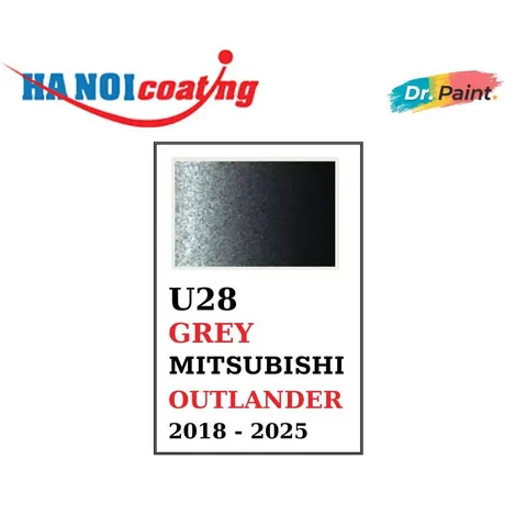 Sơn Xịt Xóa Vết Xước cho xe MITSUBISHI OUTLANDER Màu XÁM ĐẬM Code U28 - GREY chính hãng DR.PAINT