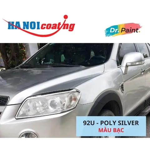 Bình sơn Xịt Xóa Vết Xước Xe Ô tô CHEVROLET CAPTIVA Màu BẠC code 92U - POLY SILVER chính hãng DR.PAINT