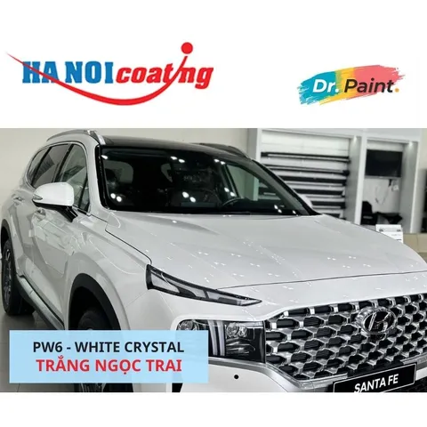 Bình Xịt Xóa Vết Xước Xe HYUNDAI SANTAFE Màu TRẮNG NGỌC TRAI code PW6 - WHITE CRYSTAL chính hãng DR.PAINT