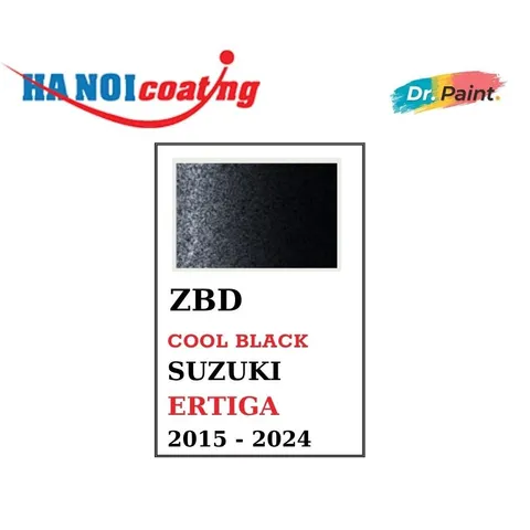 Bình sơn Xịt Xóa Vết Xước Xe Ô tô SUZUKI ERTIGA Màu ĐEN ÁNH KIM code ZBD - COOL BLACK chính hãng DR.PAINT