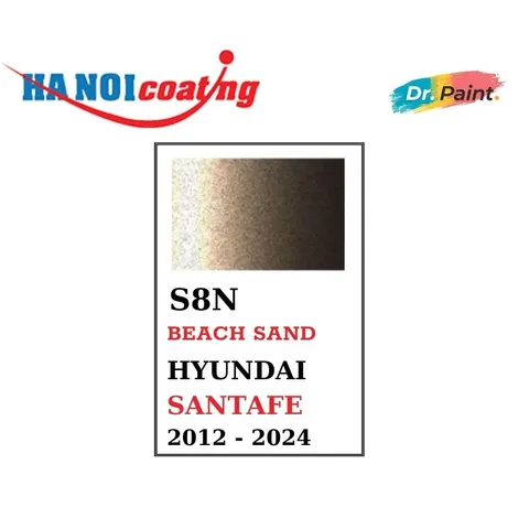 Bình sơn Xịt Xóa Vết Xước Xe Ô tô HYUNDAI SANTAFE Màu NÂU VÀNG CÁT code S8N - BEACH SAND chính hãng DR.PAINT