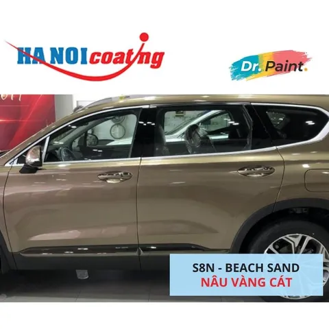Bình sơn Xịt Xóa Vết Xước Xe Ô tô HYUNDAI SANTAFE Màu NÂU VÀNG CÁT code S8N - BEACH SAND chính hãng DR.PAINT