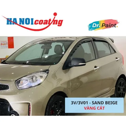 Bình sơn Xịt Xóa Vết Xước Xe Ô tô KIA MORNING Màu VÀNG CÁT Code 3V - SAND BEIGE chính hãng DR.PAINT
