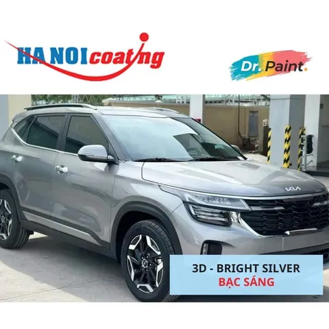 Bình sơn Xịt Xóa Vết Xước Xe Ô tô KIA SELTOS Màu BẠC SÁNG Code 3D - BRIGHT SILVER chính hãng DR.PAINT