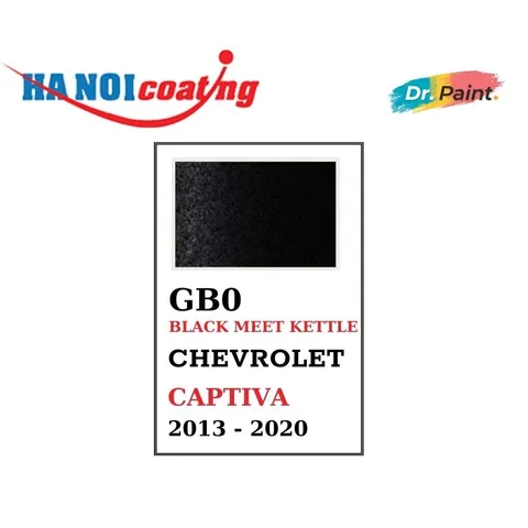 Bình sơn Xịt Xóa Vết Xước Xe Ô tô CHEVROLET CAPTIVA Màu ĐEN ÁNH KIM Code GB0 - BLACK MEET KETTLE chính hãng DR.PAINT