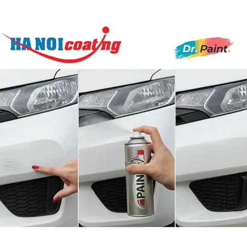 Bình Sơn Xịt Xóa Vết Xước Xe TOYOTA COROLLA CROSS Màu TRẮNG NGỌC TRAI code 089 - PLATINIUM WHITE chính hãng DR.PAINT