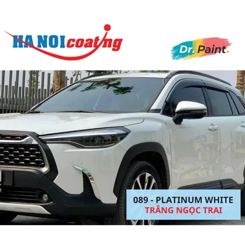 Bình Sơn Xịt Xóa Vết Xước Xe TOYOTA COROLLA CROSS Màu TRẮNG NGỌC TRAI code 089 - PLATINIUM WHITE chính hãng DR.PAINT