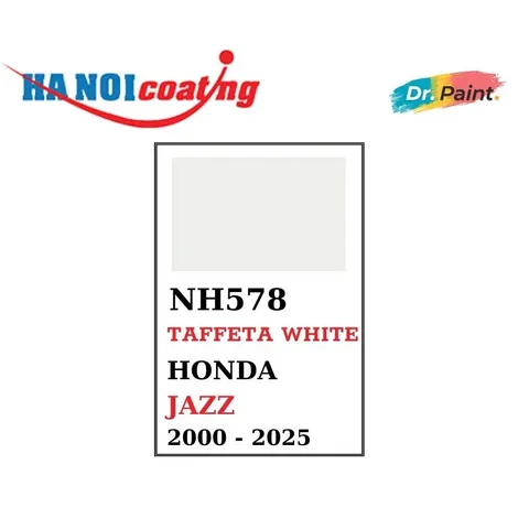 Sơn Xịt Xóa Vết Xước cho xe HONDA JAZZ màu TRẮNG SỨ mã màu NH578 - TAFFETA WHITE chính hãng DR.PAINT