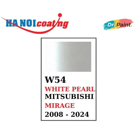 Bình Xịt Xóa Vết Xước Xe MITSUBISHI MIRAGE Màu TRẮNG NGỌC TRAI code W54 - WHITE PEARL chính hãng DR.PAINT