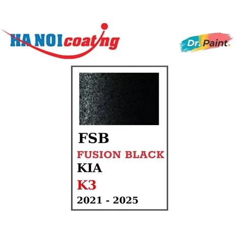 Bình sơn Xịt Xóa Vết Xước Xe Ô tô KIA K3 Màu ĐEN ÁNH KIM code FSB - FUSION BLACK chính hãng DR.PAINT