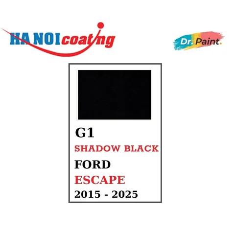 Bình sơn Xịt Xóa Vết Xước Xe Ô tô FORD ESCAPE Màu ĐEN ÁNH KIM Code G1 - SHADOW BLACK chính hãng DR.PAINT