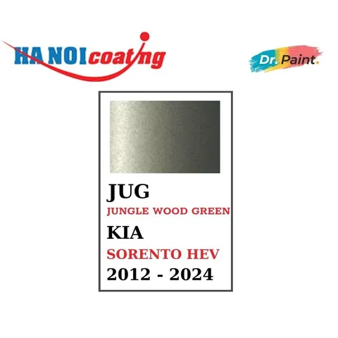 Sơn Xịt Xóa Vết Xước cho xe KIA SORENTO HEV Màu XANH RÊU ÁNH KIM code JUG - JUNGLE WOOD GREEN chính hãng DR.PAINT