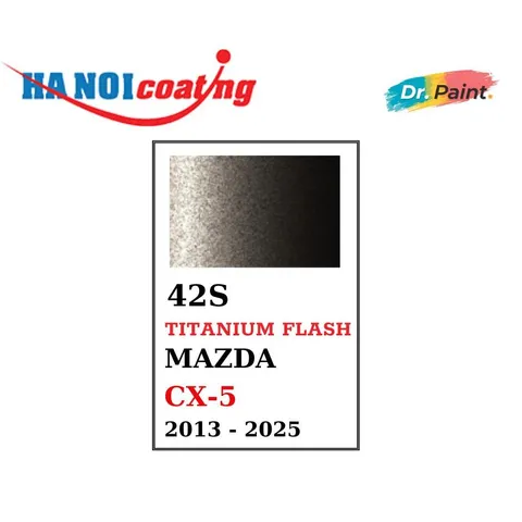 Bình sơn Xịt Xóa Vết Xước Xe Ô tô MAZDA CX-5 Màu NÂU ÁNH KIM code 42S - TITANIUM FLASH chính hãng DR.PAINT