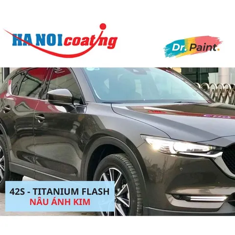 Bình sơn Xịt Xóa Vết Xước Xe Ô tô MAZDA CX-5 Màu NÂU ÁNH KIM code 42S - TITANIUM FLASH chính hãng DR.PAINT