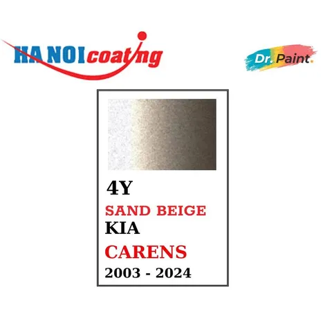 Bình sơn Xịt Xóa Vết Xước Xe Ô tô KIA CARENS Màu VÀNG CÁT Code 4Y - SAND BEIGE chính hãng DR.PAINT