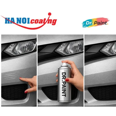 Bình sơn Xịt Xóa Vết Xước Xe Ô tô CHEVROLET ORLANDO Màu BẠC SÁNG code GAN / 92U - SILVER chính hãng DR.PAINT