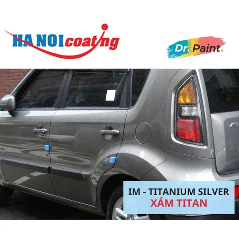 Bình sơn Xịt Xóa Vết Xước Xe Ô tô KIA SOUL Màu XÁM TITAN Code IM - TITANIUM SILVER chính hãng DR.PAINT