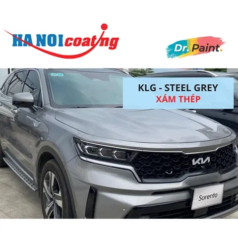 Bình sơn Xịt Xóa Vết Xước Xe Ô tô KIA SORENTO Màu XÁM THÉP code KLG - STEEL GREY chính hãng DR.PAINT
