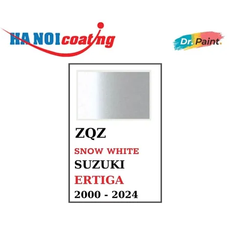 Bình Xịt Xóa Vết Xước Xe SUZUKI ERTIGA Màu TRẮNG NGỌC TRAI code ZQZ - SNOW WHITE chính hãng DR.PAINT
