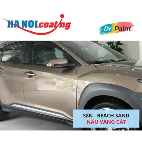 Bình sơn Xịt Xóa Vết Xước Xe Ô tô HYUNDAI KONA Màu NÂU VÀNG CÁT code S8N - BEACH SAND chính hãng DR.PAINT