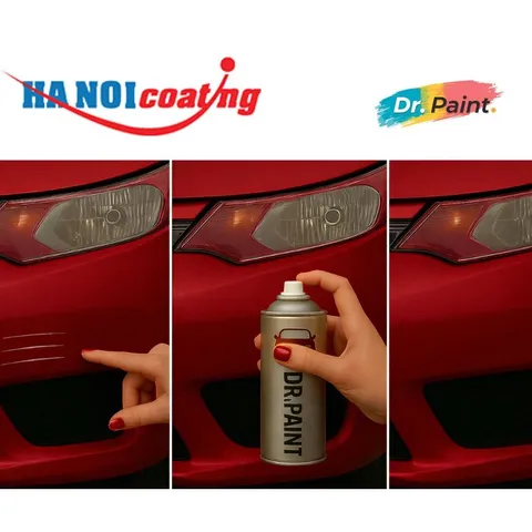Bình sơn Xịt Xóa Vết Xước Xe Ô tô CHEVROLET ORLANDO Màu ĐỎ Code GCS - VELVET RED chính hãng DR.PAINT