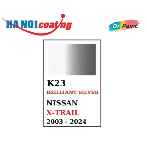 Bình sơn Xịt Xóa Vết Xước Xe Ô tô NISSAN X-TRAIL Màu BẠC SÁNG Code K23 - BRILLIANT SILVER chính hãng DR.PAINT