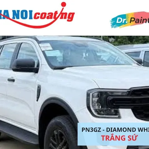 Bình sơn Xịt Xóa Vết Xước xe Ô tô FORD EVEREST Màu TRẮNG KIM CƯƠNG Code PN3GZ - DIAMOND WHITE chính hãng DR.PAINT