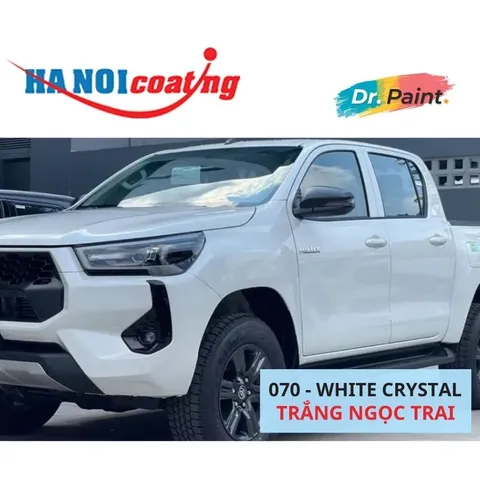Bình Xịt Xóa Vết Xước Xe TOYOTA HILUX Màu TRẮNG NGỌC TRAI Code 070 - WHITE CRYSTAL chính hãng DR.PAINT