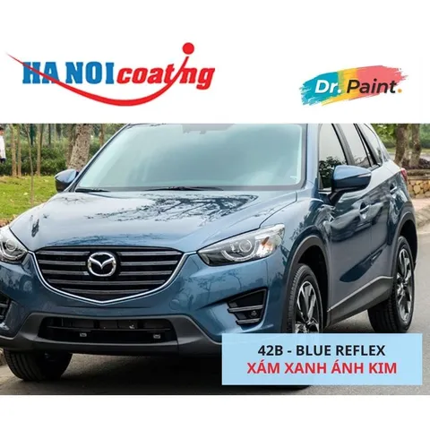 Sơn Xóa Vết Xước Xe Ô tô MAZDA CX-5 Màu XÁM XANH ÁNH KIM code 42B - BLUE REFLEX chính hãng DR.PAINT Dạng Bình Xịt 400ml